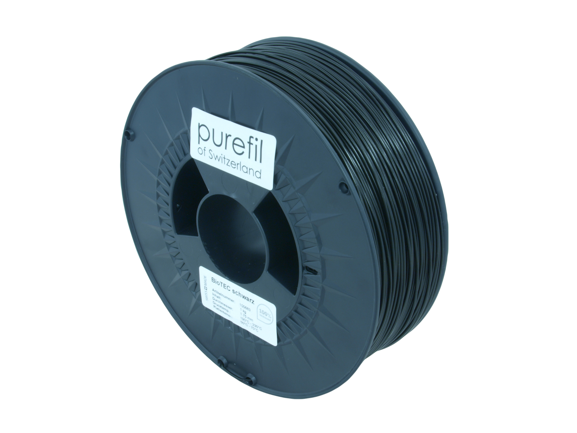 purefil BioTEC tiefschwarz 1kg 1.75mm